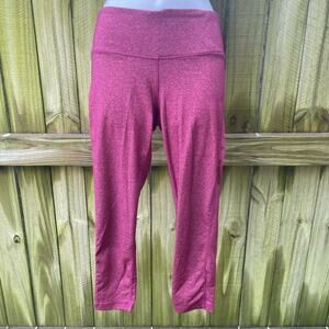 90 degrees by Reflex Marled maroon Capri leggings